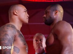 Wardley x Dubois: Daniel Dubois pesa para a 18ª luta da carreira com Fabio Wardley.