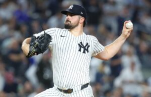 Carlos Rodin voltou ao rodízio dos Yankees contra os Brewers.