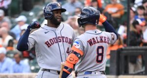 Grande primeira entrada ajuda Astros a salvar a divisão de doubleheader contra Orioles