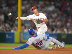 Os Angels eliminaram o Mets no dia 10, travando uma derrapagem de 7 jogos.