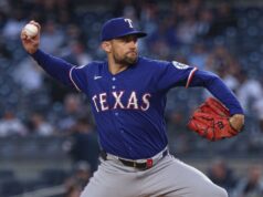 Nathan Evaldi, do Rangers, quebrou a seqüência de cinco jogos consecutivos dos Yankees.