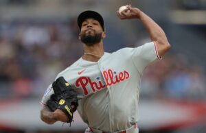 Christopher Sanchez, do Phils, começou a viagem sem marcar na partida contra os Reds.