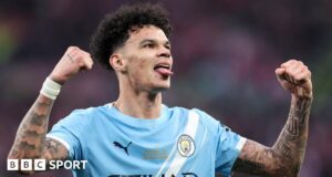 Nico O’Reilly: jogador do Man City com o objetivo de completar a dobradinha da copa