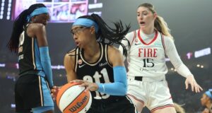 Os 18 pontos e 12 rebotes de Angel Reese lideraram o Dream Past Fire.