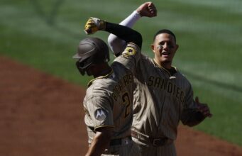 Os Nationals explodiram para uma entrada de seis corridas, derrotando os Padres.