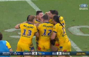 Moisés marcou o field goal, os Eels finalizaram o pênalti de forma inusitada