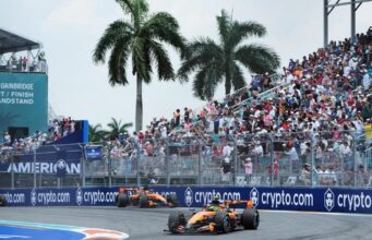 A McLaren domina o sprint de Miami, mas Norris domina a pastelaria