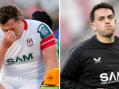 Ulster x Exeter Chiefs: Angus Bell e James Hume fora da semifinal da Challenge Cup