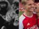 Arsenal WAGs comemoram após vitória na Premier League: o amor e o título