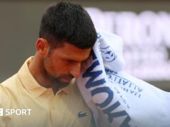 Aberto da Itália: Novak Djokovic é derrotado pelo qualificador Dino Prismic em seu retorno à ação