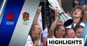 A derrotada Inglaterra venceu a França e conquistou seu quinto Grand Slam consecutivo.