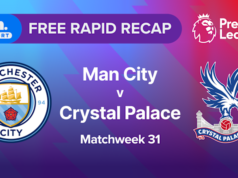 Correção rápida | MW31: Manchester City x Crystal Palace