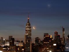 Não perca Marte, Saturno e a Lua formando um trígono cósmico antes do amanhecer de 14 de maio.