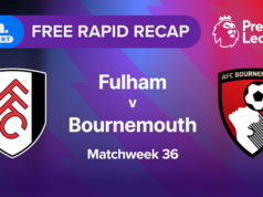 Correção rápida | MW36: Fulham x Bournemouth
