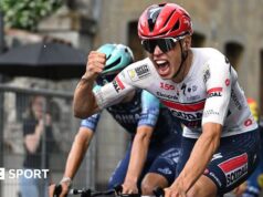 Giro d’Italia 2026: Paul Magnier vence a etapa 18 e sela três vitórias