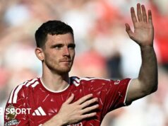Andy Robertson está perto de ingressar no Tottenham depois de deixar o Liverpool.