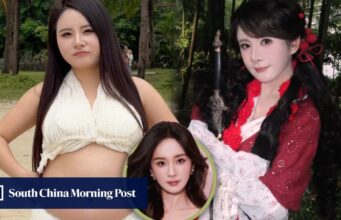 Uma chinesa perdeu 21kg depois que um amigo achou que ela se parecia com uma atriz famosa por causa de sua magreza.