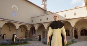 Uma peça em latim no Museo di San Marco. Florença se encontra