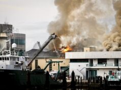 Incêndio no laboratório de ciências marinhas da Universidade do Sul da Flórida