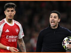 Mikel Arteta, do Arsenal, é derrotado por William Gallas