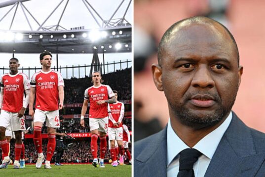 Patrick Vieira elogia Bukayo Saka e Leandro Trossard após o Arsenal vencer o Burnley