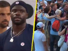O Aberto da França foi interrompido enquanto os torcedores do PSG comemoravam o momento da conquista da Liga dos Campeões