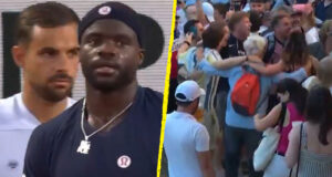 O Aberto da França foi interrompido enquanto os torcedores do PSG comemoravam o momento da conquista da Liga dos Campeões