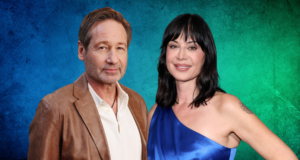 Catherine Bell compartilha sua foto de ‘momento fã’ com David Duchovny