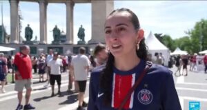 Torcedores do PSG e do Arsenal chegam a Budapeste para a final da Liga dos Campeões