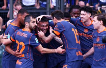 Foi cumprimentar o Papa e depois brilhou na vitória do Inter contra a Lazio