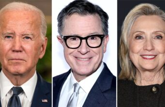 Joe Biden e Hillary Clinton elogiam Colbert antes do final do ‘Late Show’