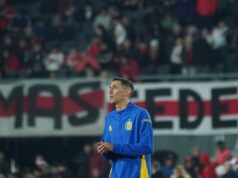 Torcedores do River, lapidários contra Chiqui Tapia e Di María na partida contra o Rosario Central