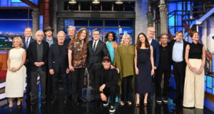 Stephen Colbert questionado por estrelas da lista A na véspera das finais