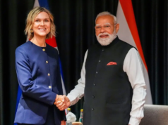 O primeiro-ministro Modi encontra-se com o primeiro-ministro da Islândia em Oslo antes da cimeira Índia-Nórdica