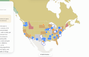 Este mapa rastreia projetos de data centers e políticas de IA em todo o mundo