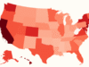 Estados classificados por custos de contas mensais