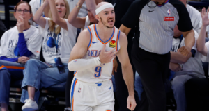 Alex Caruso, do Thunder, defendendo um caso sem precedentes para o MVP das Finais da Conferência Oeste