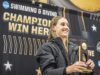 Anna Moesch marca relações públicas nas preliminares do 100 Free na AP Race London