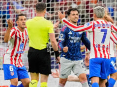 Atlético grita por pênalti de Giocris: “Não chega”