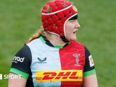 “Aoife Wafer: Harlequins e flanqueador da Irlanda assinam novo acordo” .