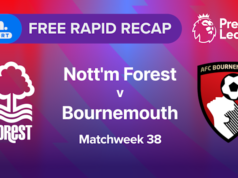 Correção rápida | MW38: Nott’m Forest x Bournemouth