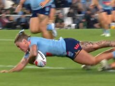 Fressard cortou a defesa de Queensland para marcar