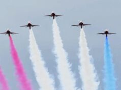 A RAF exibe o calendário completo do verão e sua localização atual