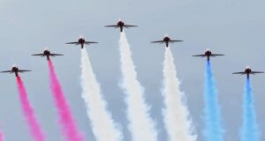 A RAF exibe o calendário completo do verão e sua localização atual
