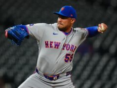 Sean Manaea, do Mets, lançou uma entrada sem gols enquanto tentava superar problemas óbvios