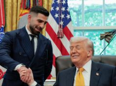 Ilia Topuria vive o ‘sonho americano’ como chefe da Casa Branca do UFC