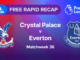 Correção rápida | MW36: Crystal Palace x Everton