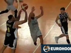 Bourousis: Ele atira três pontos do centro (vídeo)!
