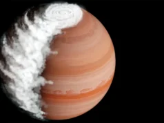O telescópio Webb da NASA descobre um planeta onde nuvens rochosas desaparecem todas as noites