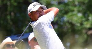 O golfista Kiwi aproveitou a ocasião depois que o australiano escorregou no Aberto da Turquia